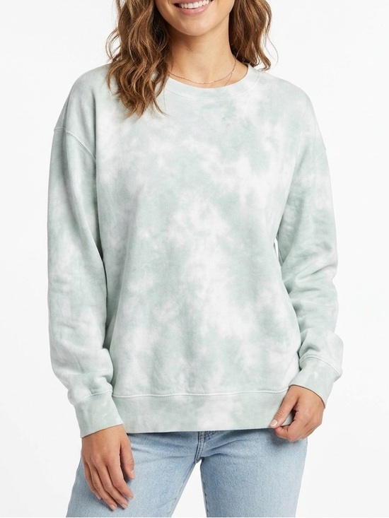 Abercrombie & Fitch Tops - Abercrombie & Fitch Tie Dye Crewneck Sweatshirt Green White Soft A&F Large